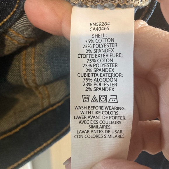 The Children’s Place Jean Jacket With Barbie On Back In Gold Glitter NWT - Picture 5 of 6